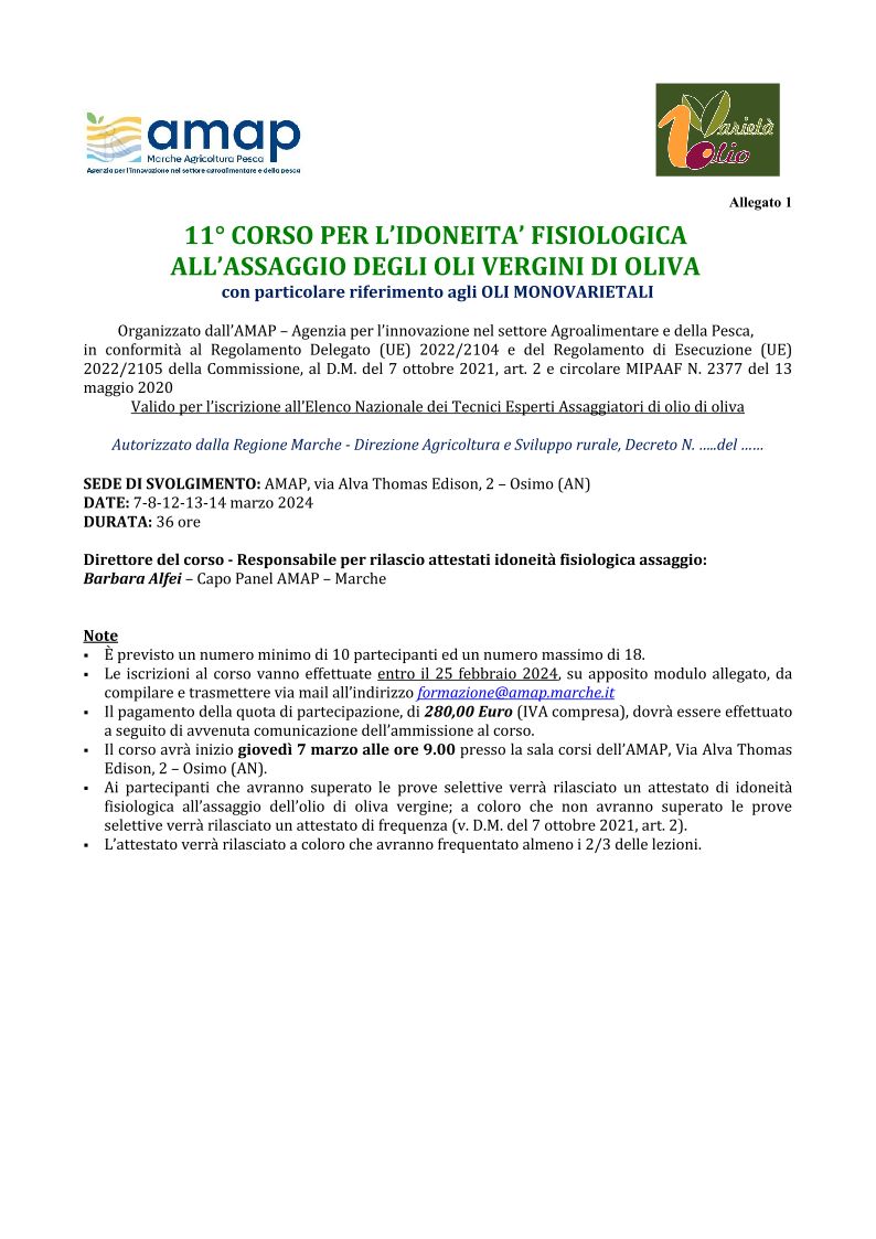 Locandina del corso