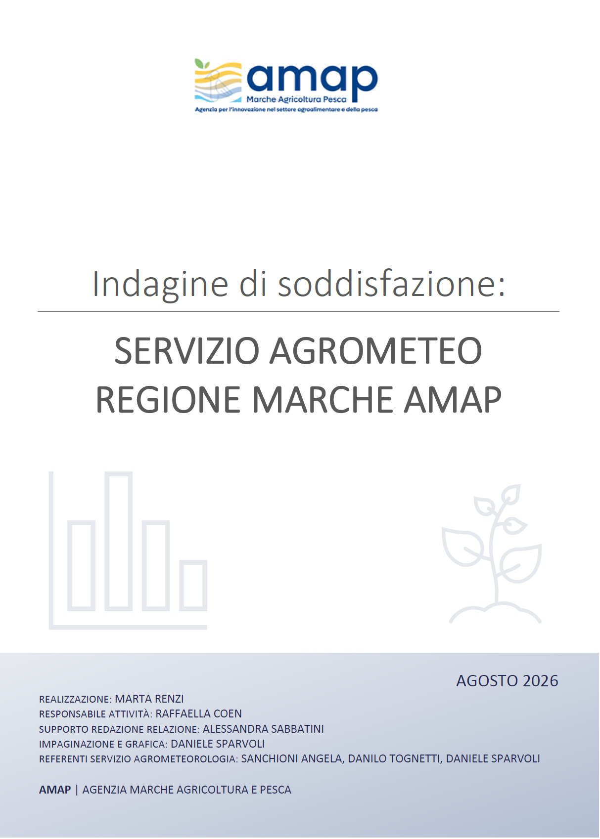 Immagine della copertina del report sull'indagine di soddisfazione