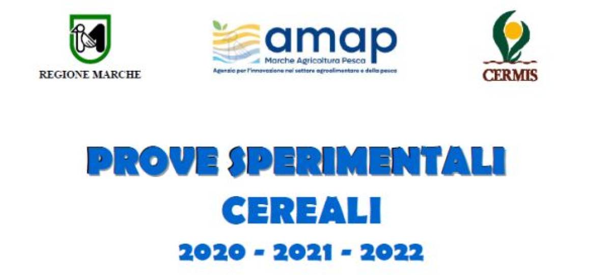 Prove sperimentali cereali 2020-2022